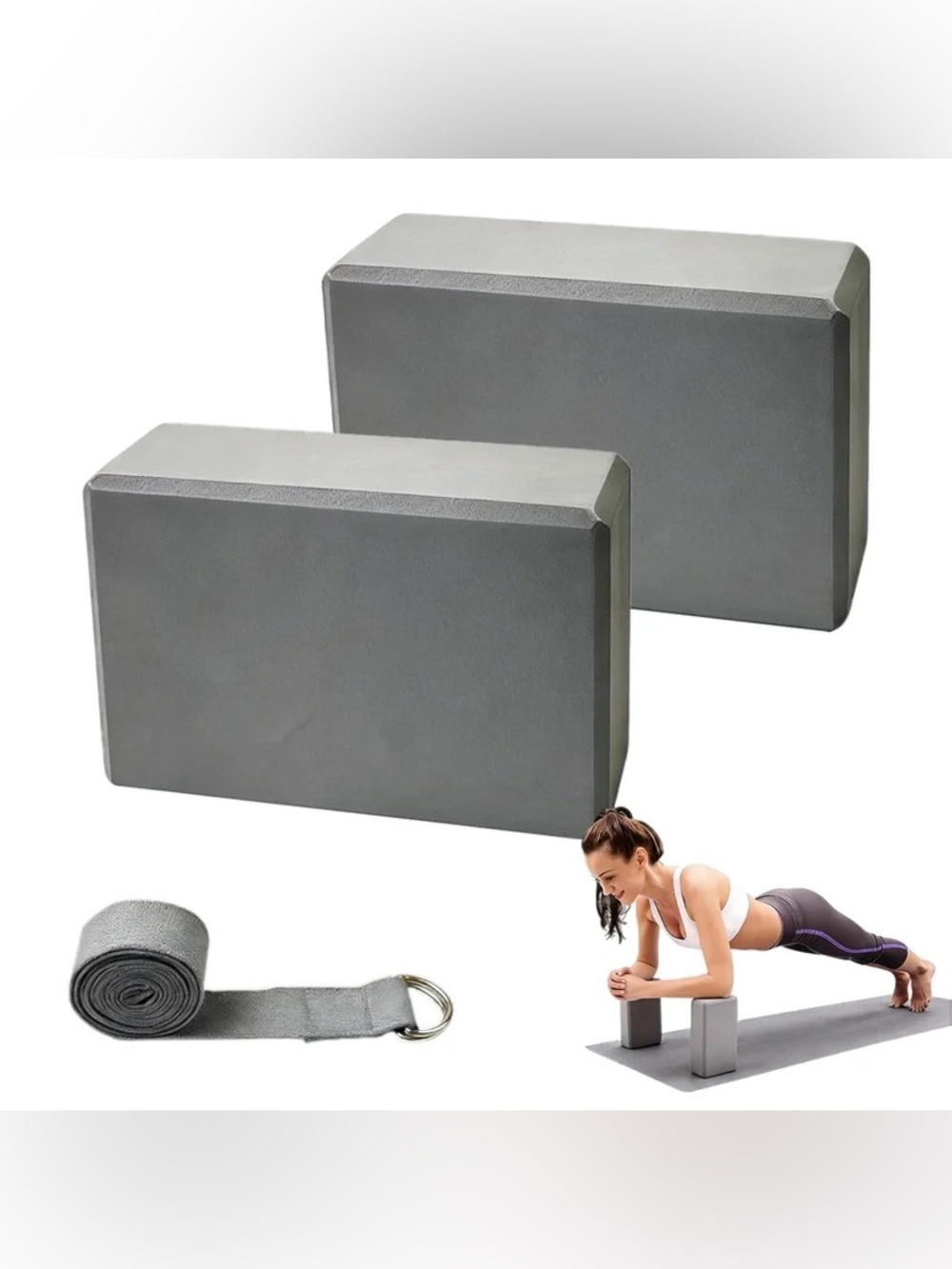 Yoga Blocks & Strap Combo Set